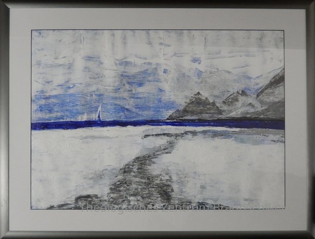 Seelandschaft blau-weiß Seelandschaft blau-weiß